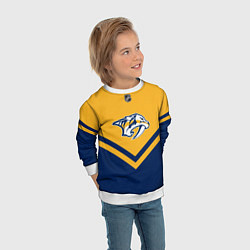 Свитшот детский NHL: Nashville Predators, цвет: 3D-белый — фото 2