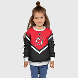 Свитшот детский NHL: New Jersey Devils, цвет: 3D-белый — фото 2