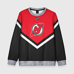 Свитшот детский NHL: New Jersey Devils, цвет: 3D-меланж