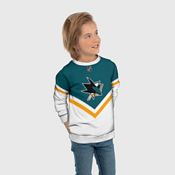 Свитшот детский NHL: San Jose Sharks, цвет: 3D-белый — фото 2