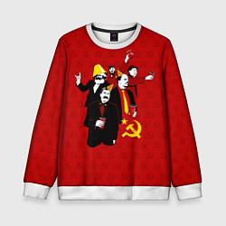 Свитшот детский Communist Party, цвет: 3D-белый