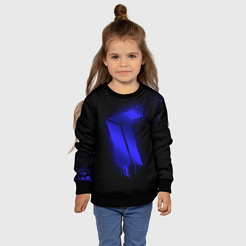 Детский свитшот Titan: Black collection / 3D-Черный – фото 4