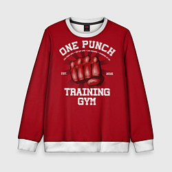 Свитшот детский One Punch Gym, цвет: 3D-белый