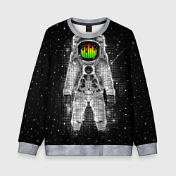 Свитшот детский Музыкальный космонавт, цвет: 3D-меланж