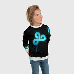 Свитшот детский Cloud 9: Black collection, цвет: 3D-белый — фото 2