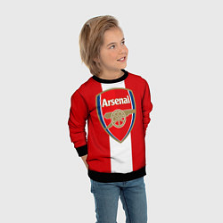 Свитшот детский Arsenal FC: Red line, цвет: 3D-черный — фото 2