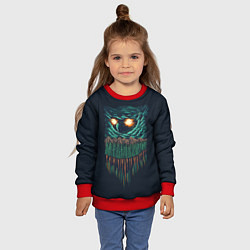 Свитшот детский Лесная сова, цвет: 3D-красный — фото 2