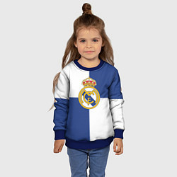 Свитшот детский Real Madrid: Blue style, цвет: 3D-синий — фото 2