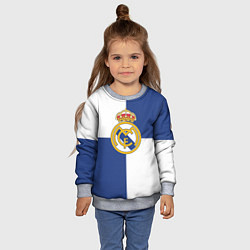 Свитшот детский Real Madrid: Blue style, цвет: 3D-меланж — фото 2