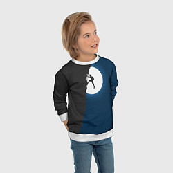 Свитшот детский Скалолаз, цвет: 3D-белый — фото 2