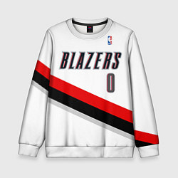 Свитшот детский Portland Trail Blazers 0, цвет: 3D-белый