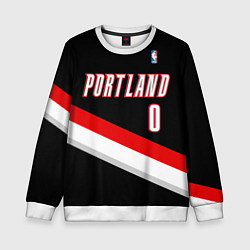 Свитшот детский Portland Trail Blazers 0, цвет: 3D-белый
