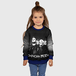 Свитшот детский Depeche Mode: mono, цвет: 3D-синий — фото 2