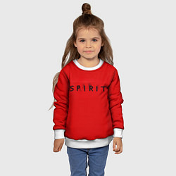 Свитшот детский DM: Red Spirit, цвет: 3D-белый — фото 2