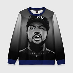 Свитшот детский Ice Cube: Gangsta, цвет: 3D-синий