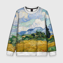 Свитшот детский Ван Гог Картина, цвет: 3D-белый
