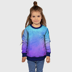 Свитшот детский Цветной принт, цвет: 3D-синий — фото 2