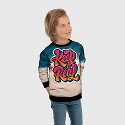 Свитшот детский Keep it Real, цвет: 3D-черный — фото 2