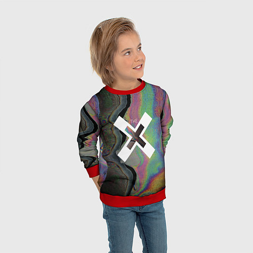 Детский свитшот The XX: Neon Colour / 3D-Красный – фото 3