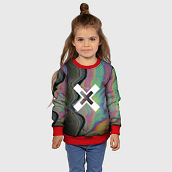 Свитшот детский The XX: Neon Colour, цвет: 3D-красный — фото 2
