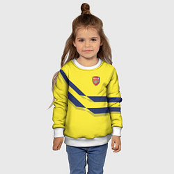 Свитшот детский Arsenal FC: Yellow style, цвет: 3D-белый — фото 2