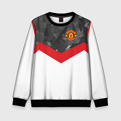 Детский свитшот Man United FC: Grey Polygons