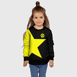 Свитшот детский FC Borussia Dortmund: Star, цвет: 3D-черный — фото 2