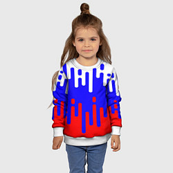 Свитшот детский Русский триколор, цвет: 3D-белый — фото 2