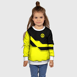 Свитшот детский BVB FC: Yellow style, цвет: 3D-белый — фото 2