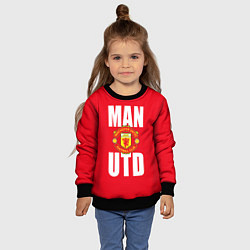 Свитшот детский Man Utd, цвет: 3D-черный — фото 2