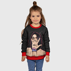Свитшот детский Face Star, цвет: 3D-красный — фото 2
