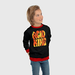 Свитшот детский Acid King, цвет: 3D-красный — фото 2