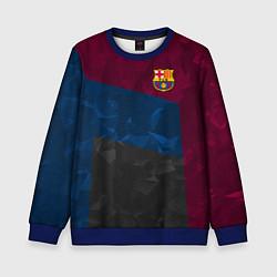 Детский свитшот FC Barcelona: Dark polygons