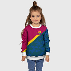 Свитшот детский Barcelona FC: Sport Camo 2018, цвет: 3D-белый — фото 2