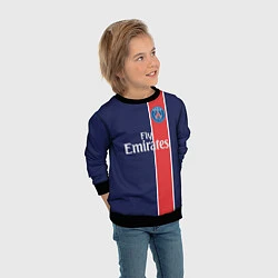 Свитшот детский FC PSG: Original, цвет: 3D-черный — фото 2