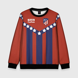 Свитшот детский Atletico Madrid: Blue lines, цвет: 3D-черный