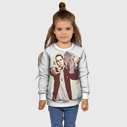 Свитшот детский Eminem: Street Music, цвет: 3D-белый — фото 2