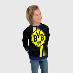 Свитшот детский FC Borussia Dortmund: Storm, цвет: 3D-синий — фото 2