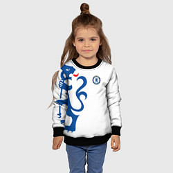Свитшот детский FC Chelsea: White Lion, цвет: 3D-черный — фото 2