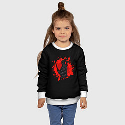 Свитшот детский Японский самурай, цвет: 3D-белый — фото 2