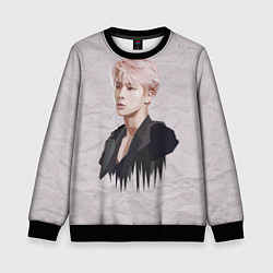 Свитшот детский BTS: Jin, цвет: 3D-черный