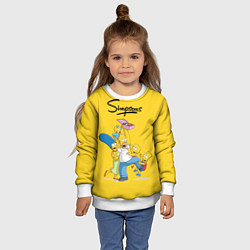 Свитшот детский Simpsons Family, цвет: 3D-белый — фото 2