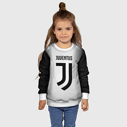 Свитшот детский FC Juventus: Silver Original, цвет: 3D-белый — фото 2