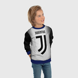 Свитшот детский FC Juventus: Silver Original, цвет: 3D-синий — фото 2