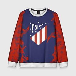 Свитшот детский FC Atletico Madrid: Blue & Red, цвет: 3D-белый