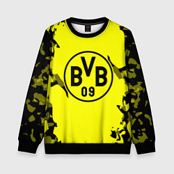 Свитшот детский FC Borussia Dortmund: Yellow & Black, цвет: 3D-черный