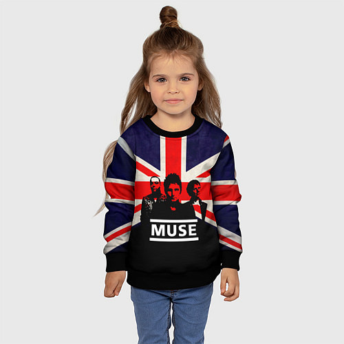 Детский свитшот Muse UK / 3D-Черный – фото 4