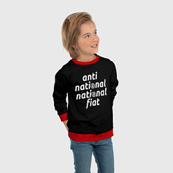 Свитшот детский Anti National National Fiat, цвет: 3D-красный — фото 2