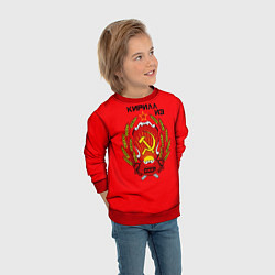 Свитшот детский Кирилл из СССР, цвет: 3D-красный — фото 2