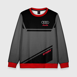 Свитшот детский Audi: Crey & Black, цвет: 3D-красный